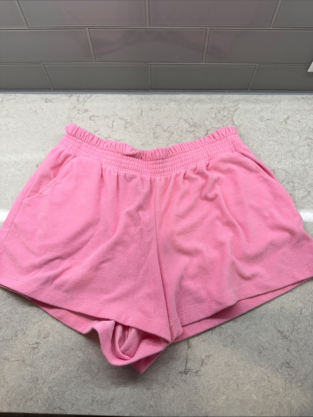 🧡 Jenni Pink Pull-On terry Cloth Shorts